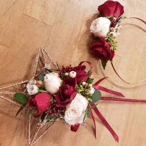 Bridesmaid floral wand